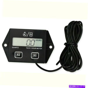 タコメーター 素敵なデジタルrpmタック時間メータータコメーターゲージスパークプラグ用モーターサイクルツール NICE Digital RPM Tach Hour Meter Tachometer Gauge Spark Plug For Motorcycle Tool