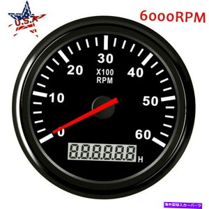 ^R[^[ 85mmfW^^R[^[Q[W6000rpm^`}{[gJ[gbNhč 85mm Digital Tachometer Gauge 6000RPM Tacho Marine Boat Car Truck Waterproof USA