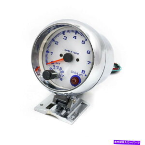 �^�R���[�^�[ 3 3/4�C���`�`�������|�C���^�[�u���[LED�^�R���[�^�[0-8000RPM�^�`���Q�[�W�J�[���[�^�[ 3 3/4inch Chorme Pointer Blue LED Tachometer 0-8000RPM Tacho Gauge Car Meter�y���s�A���i�z