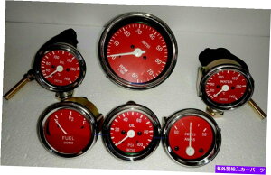 �^�R���[�^�[ Smiths Kit 52mm Temp+Oil Temp+Oil Psi+Fuel+Amp+Tachometer 85 mm Red Smiths Kit 52mm Temp+Oil Temp+ Oil psi+Fuel+amp+ Tachometer 85 MM red�y���s�A���i�z