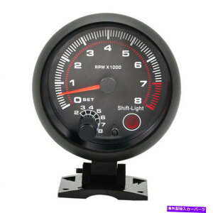 ^R[^[ 3.75 "J[jo[TubN0-8000J[^R[^[Q[Wč̔12VCg 3.75" Car Universal Black 0-8000 Car Tachometer Gauge From US seller 12V light