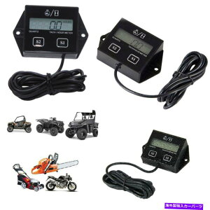 ^R[^[ Tiny TachfW^A[[^[/}Xp[NŊ@GW[^[BKp^R[^[ Tiny Tach Digital Hour Meter/Tachometer for Marine Spark Mower Engine Motor BK