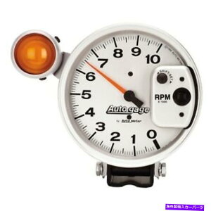 ^R[^[ 5 "^R[^[0-10,000rpmVtgCgVo[I[gQ[W̃I[g[^[ Auto Meter For 5" Pedestal Tachometer 0-10,000RPM Shift Light Silver Auto Gauge