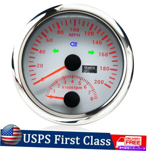 ^R[^[ 85mmfW^J[{[g2 IN1 GPSXs[h[^[0-200mph^R[^[Q[W8000rpmč 85mm Digital Car Boat 2 In1 GPS Speedometer 0-200MPH Tachometer Gauge 8000RPM US