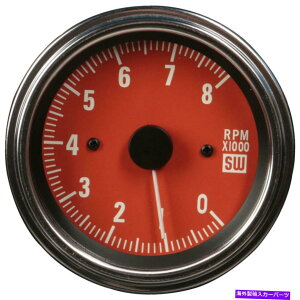 ^R[^[ X`[g[i[82787fbNXTChC_[^R[^[A0-8K rpmA Stewart Warner 82787 Deluxe Sidewinder Tachometer, 0-8K RPM, Red