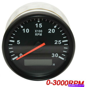 ^R[^[ jo[T85mm}^R[^[0-3000 rpmQ[WtfW^A[[^[ Universal 85mm Marine Tachometer 0-3000 RPM Gauge With LCD Digital Hour Meter