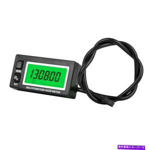 ^R[^[ fW^^bN/ԃ[^[{gQ[WAeiX}C_[AobNCgfBXvC Digital Tach/Hour Meter Volt Gauge, Maintenance Reminder, Backlight Display