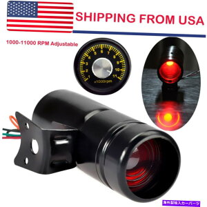 ^R[^[ 1000-11000RPM\ȐԂxLED^`Q[W^R[^[VtgCgUS US 1000-11000RPM Adjustable Red Warning LED Tacho Gauge Tachometer Shift Light US