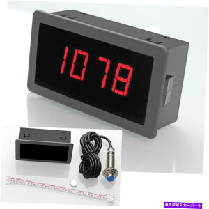 ^R[^[ J[I[g4fW^[^[bhLED^R[^[RPMxQ[W[^[0-9999 Car Auto 4 Digital Motor Red LED Tachometer RPM Speed Measure Gauge Meter 0-9999