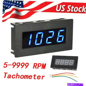 タコメーター 5-9999 RPM高精度4-デジタルLEDタコメーターモータースピードテスター0.56 "B9J9 5-9999 RPM High Precision 4-Digital LED Tachometer Motor Speed Tester 0.56" B9J9