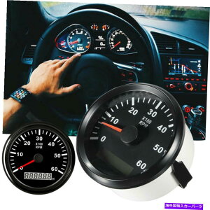 ^R[^[ 85mm}^R[^[{[g^`Q[W6000rpmpԃgbNfW^A[[^[ 85mm Marine Tachometer Boat Tacho Gauge 6000RPM for Car Truck Digital Hourmeter