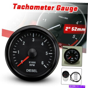^R[^[ fB[[[^[GWJ[It[h12V 52mm 0-6000rpm^R[^[Q[W|C^[ For Diesel Motor Engine Car Off Road 12V 52mm 0-6000RPM Tachometer Gauge Pointer