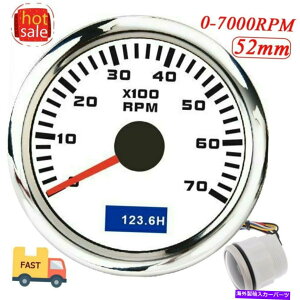 ^R[^[ 7000rpmJ[{[g^R[^[Q[WbhLEDfW^ԃ[^[h2 '' 52mm 7000RPM Car Boat Tachometer Gauge Red LED Digital Hour Meter Waterproof 2'' 52mm