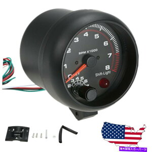 ^R[^[ 3.75 "jo[TJ[^R[^[Q[W8000RPMLEDVtgCg12V S9W1 3.75" Universal Car Tachometer Gauge 8000RPM High Speed LED Shift Light 12V S9W1