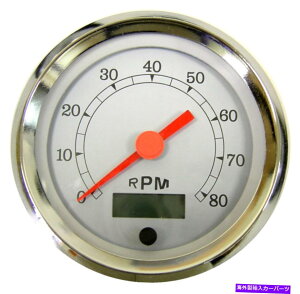 ^R[^[ ^R[^[AvO\A3-3/8 "/86mmA8k rpmALEDCgA/NA043-TA-WC Tachometer, programmable, 3-3/8"/86mm,8K RPM,LED light, white/chrome, 043-TA-WC