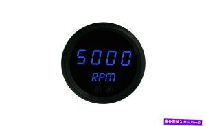 ^R[^[ 2 1/16 "fW^^R[^[u[LEDQ[WubNx[AJōꂽ 2 1/16" Digital Tachometer Blue LED Gauge Black Bezel Made In The USA