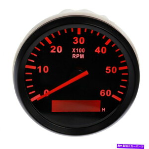 ^R[^[ 85mm{[g^R[^[0-6000RPM}^`[^[Q[WLCDA[[^[h 85mm Boat Tachometer 0-6000RPM Marine Tacho Meter Gauge LCD Hourmeter Waterproof