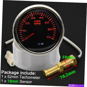 ^R[^[ 2 '' 52mm 0-7000rpm^R[^[K\fB[[GWRevJE^[p^`Q[W 2'' 52mm 0-7000RPM Tachometer Tacho Gauge for Gasoline Diesel Engine Rev Counter