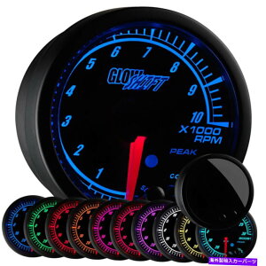 ^R[^[ 2 1/16 "GlowshiftubNG[g10^R[^[Q[WW\RPMx 2 1/16" GlowShift Black Elite 10 Tachometer Gauge w Adjustable RPM Warnings