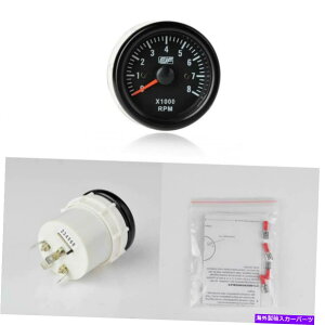 ^R[^[ 0-8ix1000jRPM LEDfBXvC2C`52mmdC^R[^[Q[W 2 inch 52mm Electrical Tachometer Gauge for 0-8(x1000) RPM LED Display