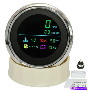 ^R[^[ 85mm LCD 6 in 1fW^^R[^[Q[W{gRuQ[W 85mm LCD 6 IN 1 Digital Tachometer Gauge Water Temperature Volt Fuel Leve Gauge