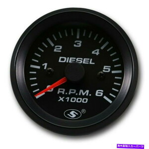 ^R[^[ fB[[GWp_bV52 mmjo[T^R[^[I^l[^[p6000 rpm 52 mm Universal Tachometer In Dash For Diesel Engine 6000 RPM For Alternator