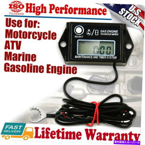 ^R[^[ Ŋ@̔d@_[goCNp̃fW^^bNԃ[^[^R[^[RPMJE^[ Digital Tach Hour Meter Tachometer RPM Counter for Lawn Mower Generator Dirtbike