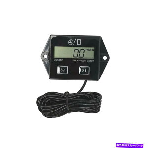 ^R[^[ 24Xg[NKXGWLCDfBXvCp̃fW^^bNԃ[^[^R[^[Q[W Digital Tach Hour Meter Tachometer Gauge For 2&4 Stroke Gas Engines LCD Display
