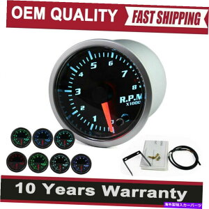�^�R���[�^�[ 2 �C���`52mm���j�o�[�T���J�[���[�^�[LED�^�R���[�^�[�^�`���Q�[�W���[�^�[�|�C���^�[RPM 2 inch 52MM Universal Car Motor LED Tachometer Tacho Gauge Meter Pointer RPM�y���s�A���i�z