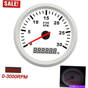 ^R[^[ 85mm^R[^[3000rpmAԗԗԗ{[gfB[[GW^`[^[ 85mm Tachometer 3000RPM With Hourmeter Truck Car Boat Diesel Engine Tacho Meter