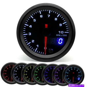 ^R[^[ 2 "52mmfW^|C^[7J[LEDJ[0-1000rpm^`^R[^[Q[W[^[ 2" 52mm Digital & Pointer 7 Color LED Car 0-1000RPM Tacho Tachometer Gauge Meter
