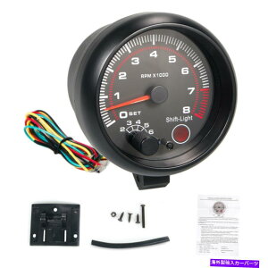 タコメーター 95mmユニバーサルカータコメータータチョゲージメーターLEDライト0-8000 RPM 12V USA 95mm Universal Car Tachometer Tacho Gauge Meter LED Light 0-8000 RPM 12V USA