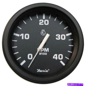 ^R[^[ t@A4 "wr[f[eB^R[^[i4000 rpmjifB[[jMagsbNAbv - ubNW/ubNB Faria 4" Heavy-Duty Tachometer (4000 RPM) (Diesel) Mag Pick-Up - Black w/Black B