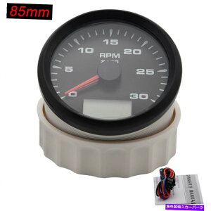 ^R[^[ 85mm^R[^[3000rpm forfB[[GW^`7J[LEDXeX12V/24V 85mm Tachometer 3000RPM For Diesel Engine Tacho 7 Color LED Stainless 12V/24V