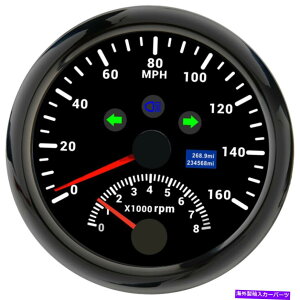 ^R[^[ 85mmfW^J[{[gGPSXs[h[^[0-160mph̃^R[^[Q[W0-8000 rpm 85MM Digital Car Boat GPS Speedometer 0-160MPH with Tachometer Gauge 0-8000 RPM