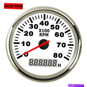 ^R[^[ 85mmԃ}fW^^R[^[{[gQ[Ww/hourmeterh0-8000 rpm 85mm Car Marine Digital Tachometer Boat Gauge W/Hourmeter Waterproof 0-8000 RPM