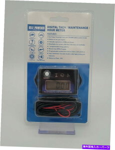 タコメーター セルフパワーデジタルタック時間メーター Self Powered Digital Tach Hour Meter