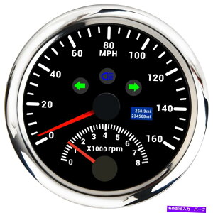 ^R[^[ Ԃ̃oCNp^R[^[Q[W0-8000rpmt85mm GPSXs[h[^[0-160mph 85mm GPS Speedometer 0-160MPH with Tachometer Gauge 0-8000RPM for Car Motorcycle