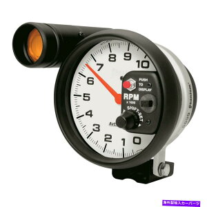 ^R[^[ PhantomV[Y5 "^R[^[Q[WWOVtgCgA0-10,000 rpm Phantom Series 5" Pedestal Tachometer Gauge w External Shift-Lite, 0-10,000 RPM