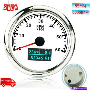 ^R[^[ 85mm 3 in 1^R[^[0-6000rpmfW^ԃ[^[ 85mm 3 In 1 Tachometer 0-6000RPM With Digital Water Temp Oil Pressure Hour Meter