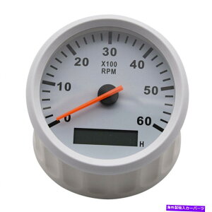 ^R[^[ 85mm}^R[^[Q[W^`ԃ[^[J[gbN{[gfW^0-6000rpm 85mm Marine Tachometer Gauge Tacho Hour Meter Car Truck Boat Digital 0-6000RPM