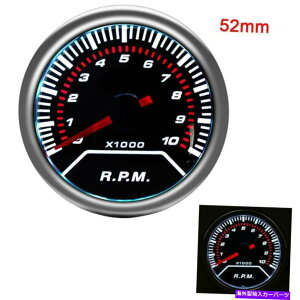 タコメーター 2 '' 52mm 12VユニバーサルデジタルLED RPMタチョタコメーターゲージLED 0?10000 rpm 2'' 52mm 12V Universal Digital LED RPM Tacho Tachometer Gauge LED 0~10000 RPM