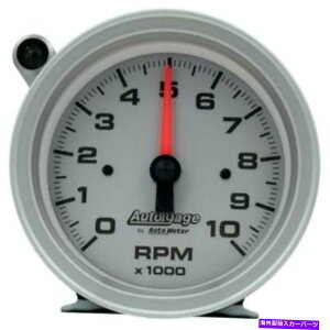 ^R[^[ I[g[^[Vo[_C^R[^[Q[W10K RPM 95mmw/extBVtgCg Autometer Silver Dial Tachometer Gauge 10K RPM 95mm Pedestal w/Ext. Shift-Light