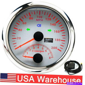 ^R[^[ 85mm gpsXs[h[^[Q[W0-200mphŃ^R[^[8000 rpm for car boat atv us 85mm GPS Speedometer Gauge 0-200MPH With Tachometer 8000 RPM for Car Boat ATV US