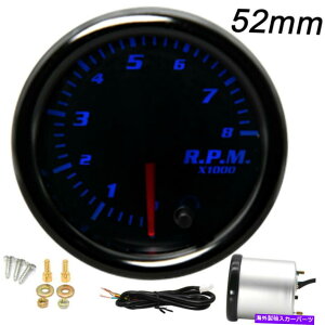 ^R[^[ 52mm^`Q[W7J[LEDJ[|C^[^R[^[^`Q[W[^[0?8000rpm 52mm Tacho Gauge 7 Color LED Car Pointer Tachometer Tacho Gauge Meter 0~8000RPM