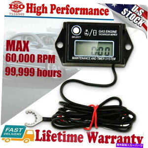 ^R[^[ ȖhfW^^R[^[Tach Hour MeterWu^C}[Zbg\ȃubOX Tiny Waterproof Digital Tachometer Tach Hour Meter Job Timer Resettable Briggs