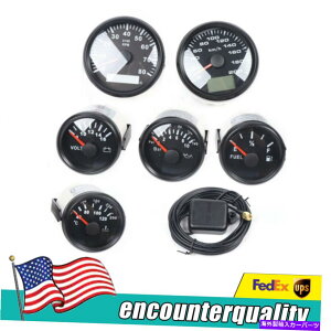 ^R[^[ 6Q[WZbgfW^xv^R[^[R{gxԃ{[g 6 Gauge Set Digital Speedometer Tachometer Fuel Volt Oil pressure Temp Car Boat