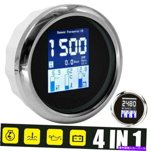 ^R[^[ 4 IN1 TFTJ[{[g85mm^R[^[{g[^[h 4 in1 TFT Car Boat 85mm Tachometer Water Temp Oil Pressure Volt Meter Waterproof