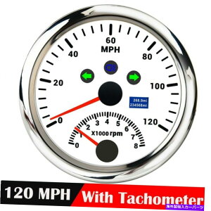 ^R[^[ 85mm gpsXs[h[^[Q[W0-120mphgp^R[^[0-8000 rpm for car boat atv 85mm GPS Speedometer Gauge 0-120MPH With Tachometer 0-8000 RPM for Car Boat ATV