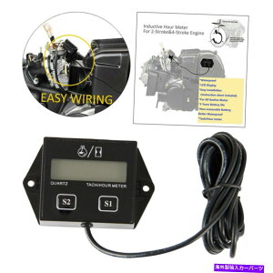 ^R[^[ h^bnԃ[^[ȃKXGW^R[^[RPM`F[\[pQ[W Waterproof Tach Hour Meter Small Gas Engines Tachometer RPM Gauge for Chain Saw